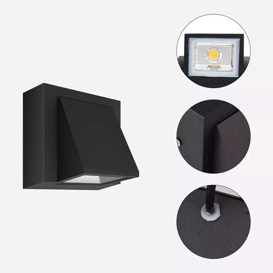 Energy-efficient LED wall lamp providing bright illumination with low power consumption