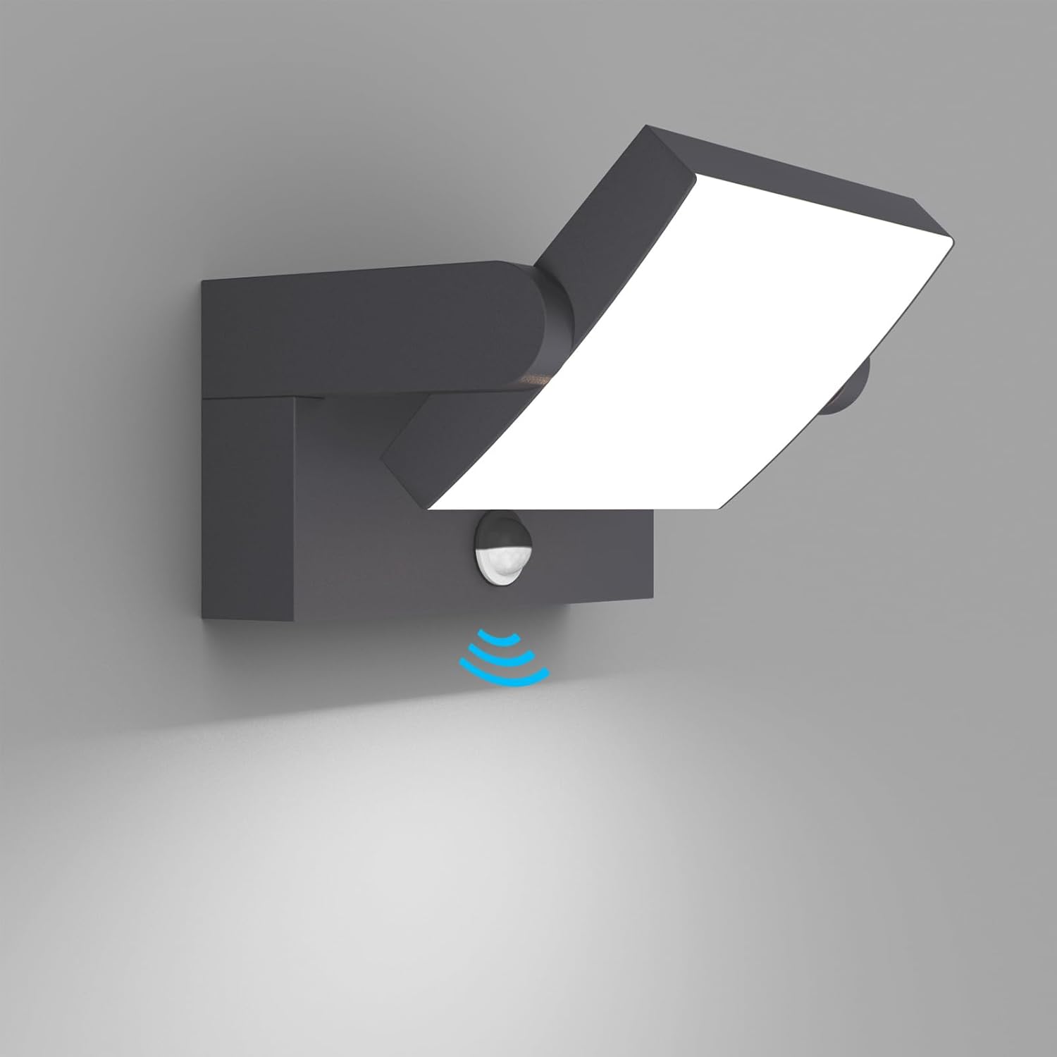 Modern outdoor wall light with sensor 
