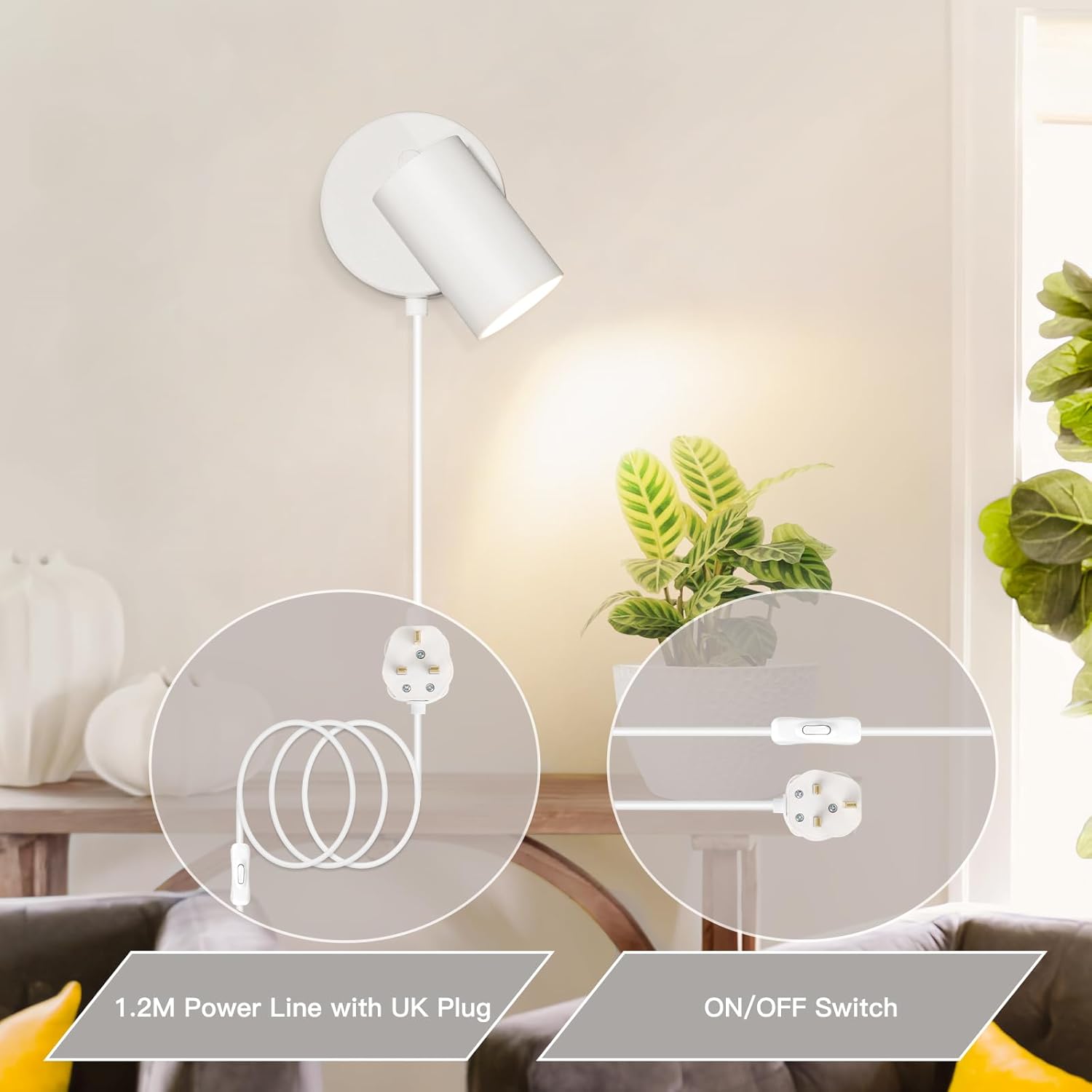 Modern plug-in light for kitchen

