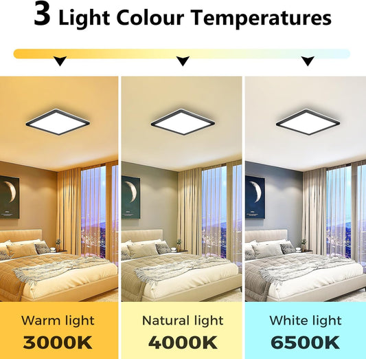 Modern square ceiling light for UK homes

