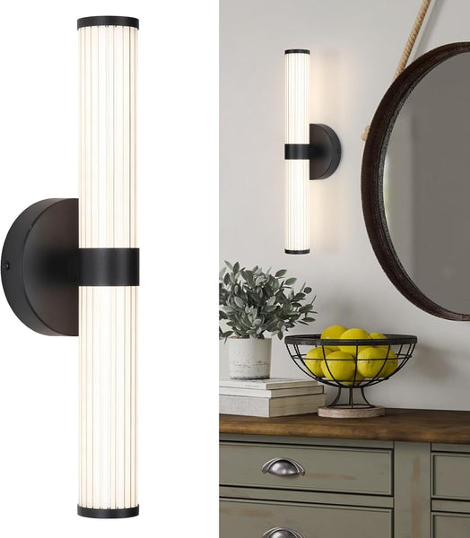 EIDISUNY Led Wall Light Indoor, Modern Simple LED Black Wall Light, Modern Led Linear Wall Sconce, Wall Lamp For Bedroom LivingRoom Corridor Mirror Vanity Wall Light Fixtures – 28W Neutral Light 4000K - View #6