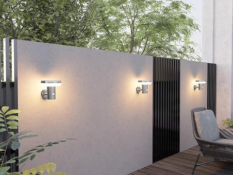 Warm white 3000K light illuminating a modern porch

