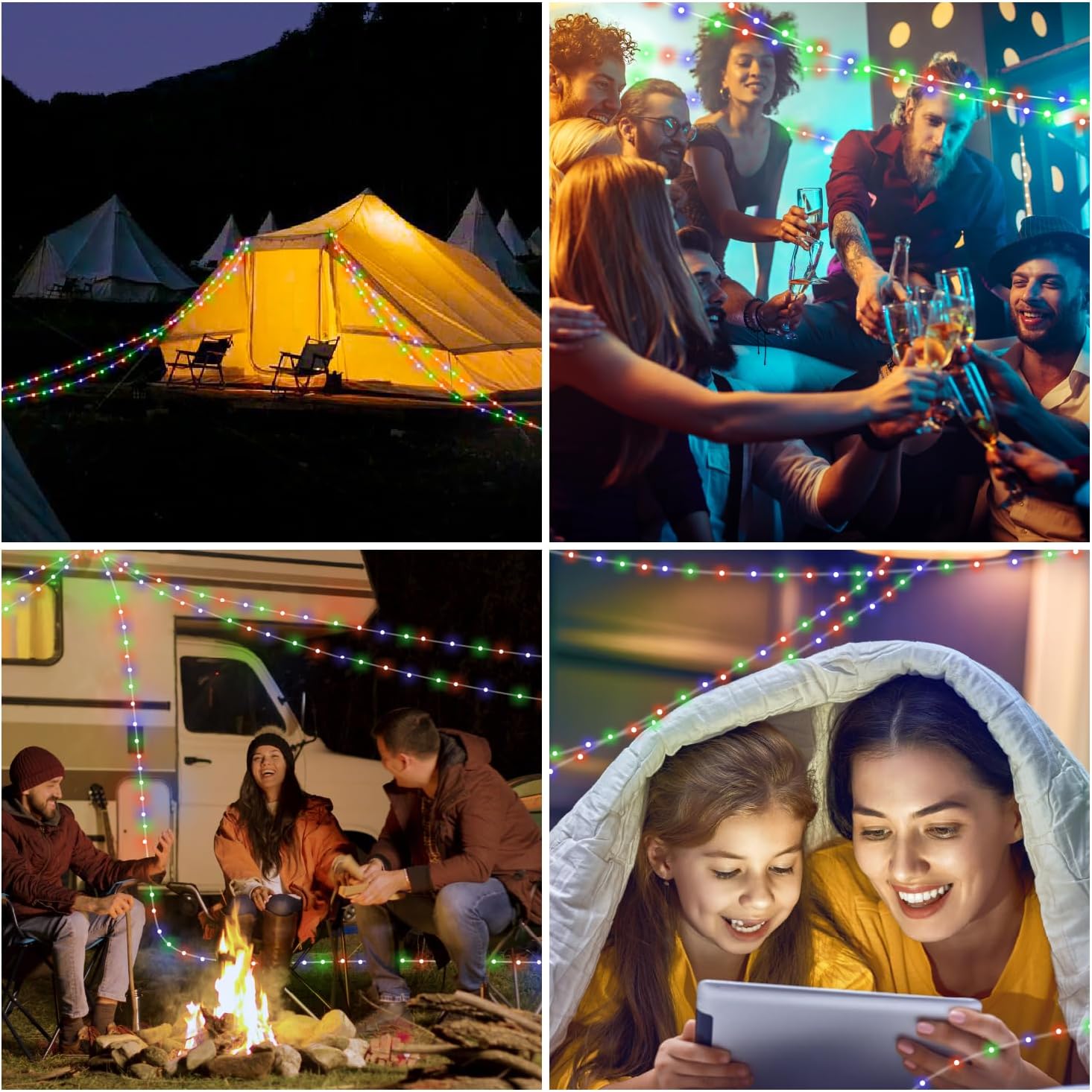 Multi-function camping light set

