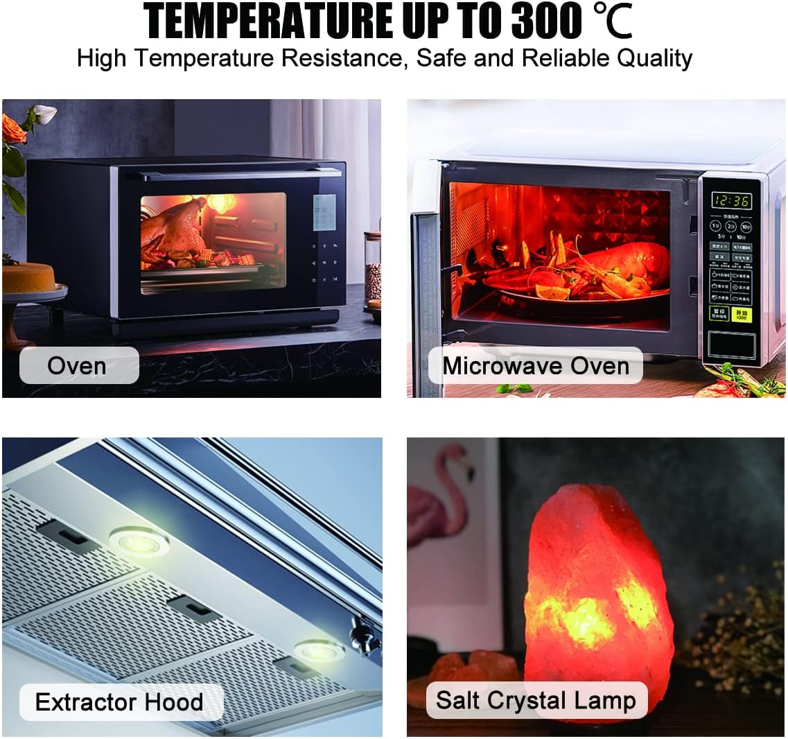 Multifunctional kitchen appliance with oven, microwave, extractor hood, and salt crystal lamp features.