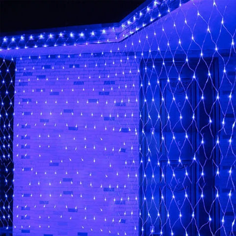 Remote-controlled net Christmas lights

