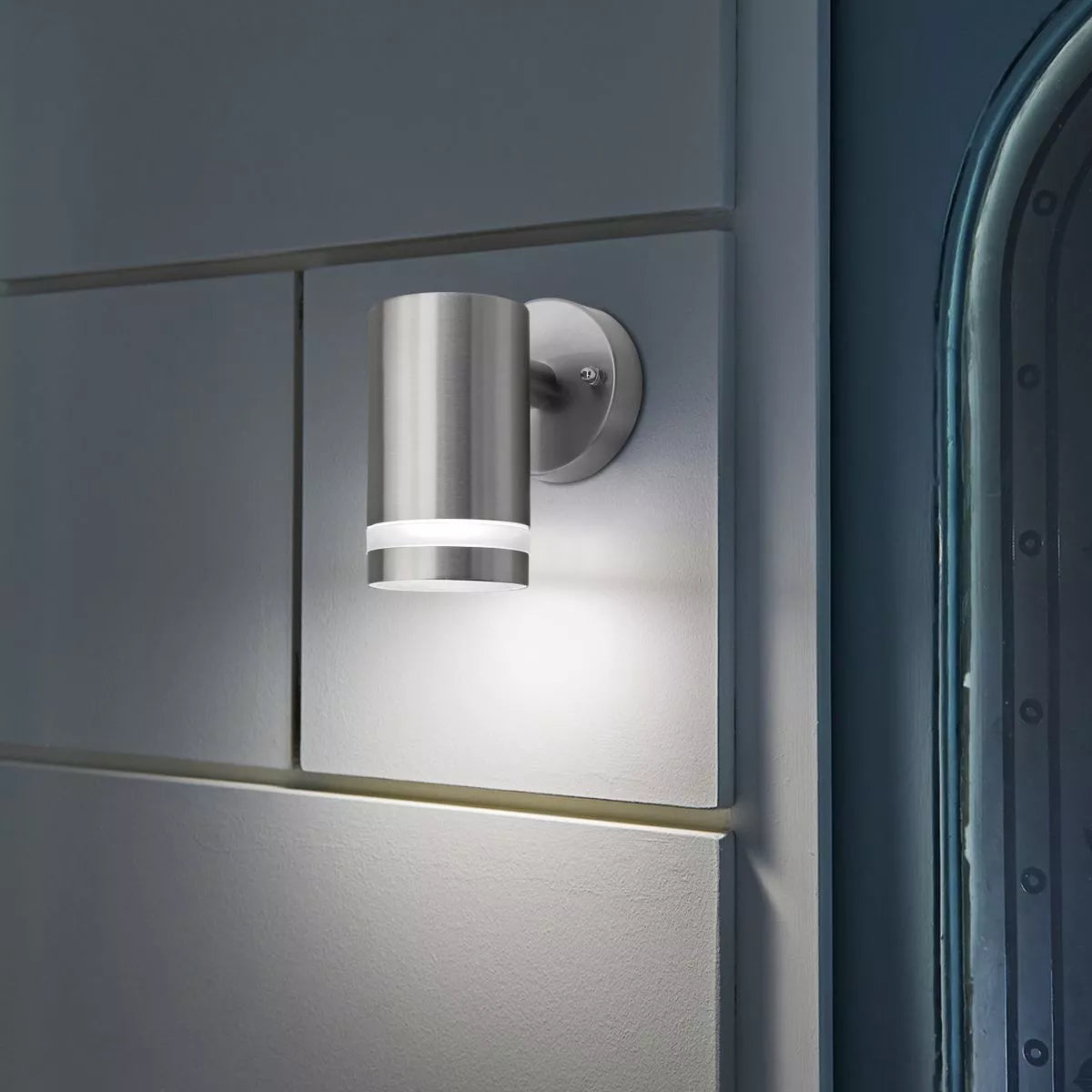 Modern Stainless Steel Outdoor Downward Wall Light in UK
