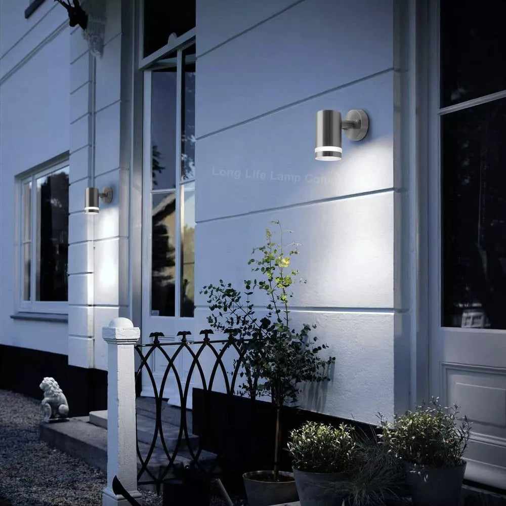 Modern Stainless Steel Outdoor Downward Wall Light in UK
