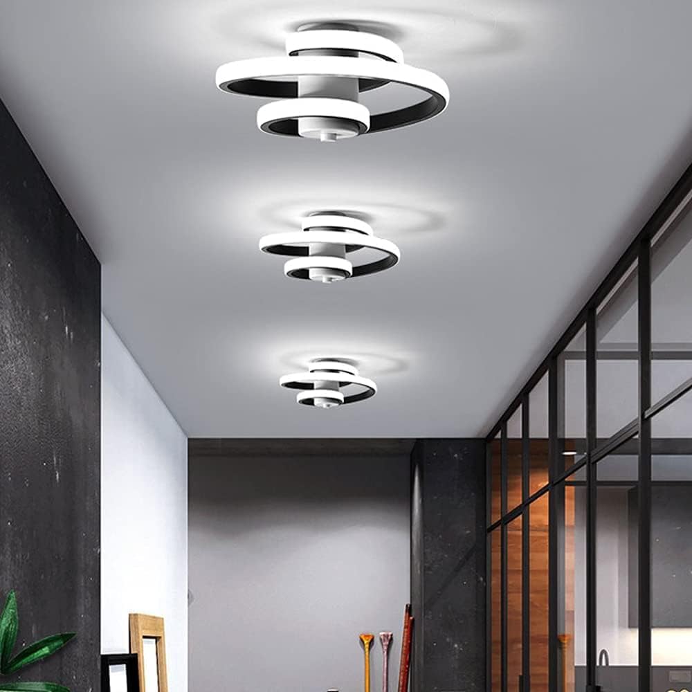 Flush mount black LED light UK


