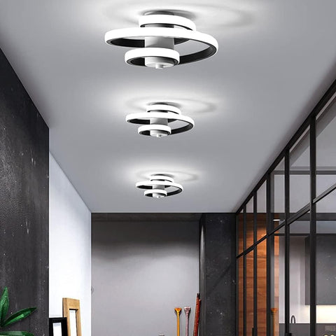 Flush mount black LED light UK



