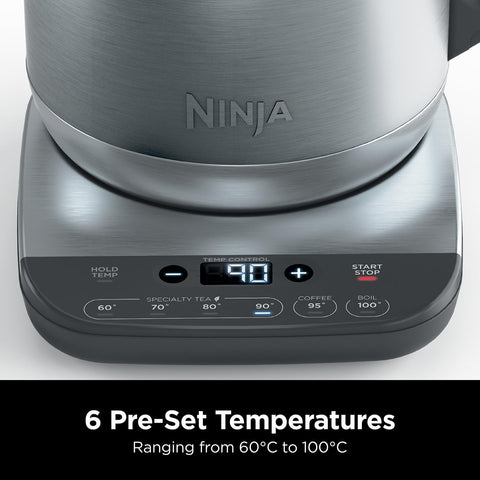 Ninja tea maker with digital display on a white background
