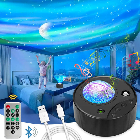 Northern lights galaxy star projector for bedroom