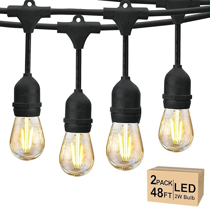 Festoon lights With S14 Bulbs Outdoor 

