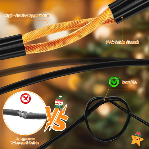 Outdoor LED String Lights PVC Cable Sheath