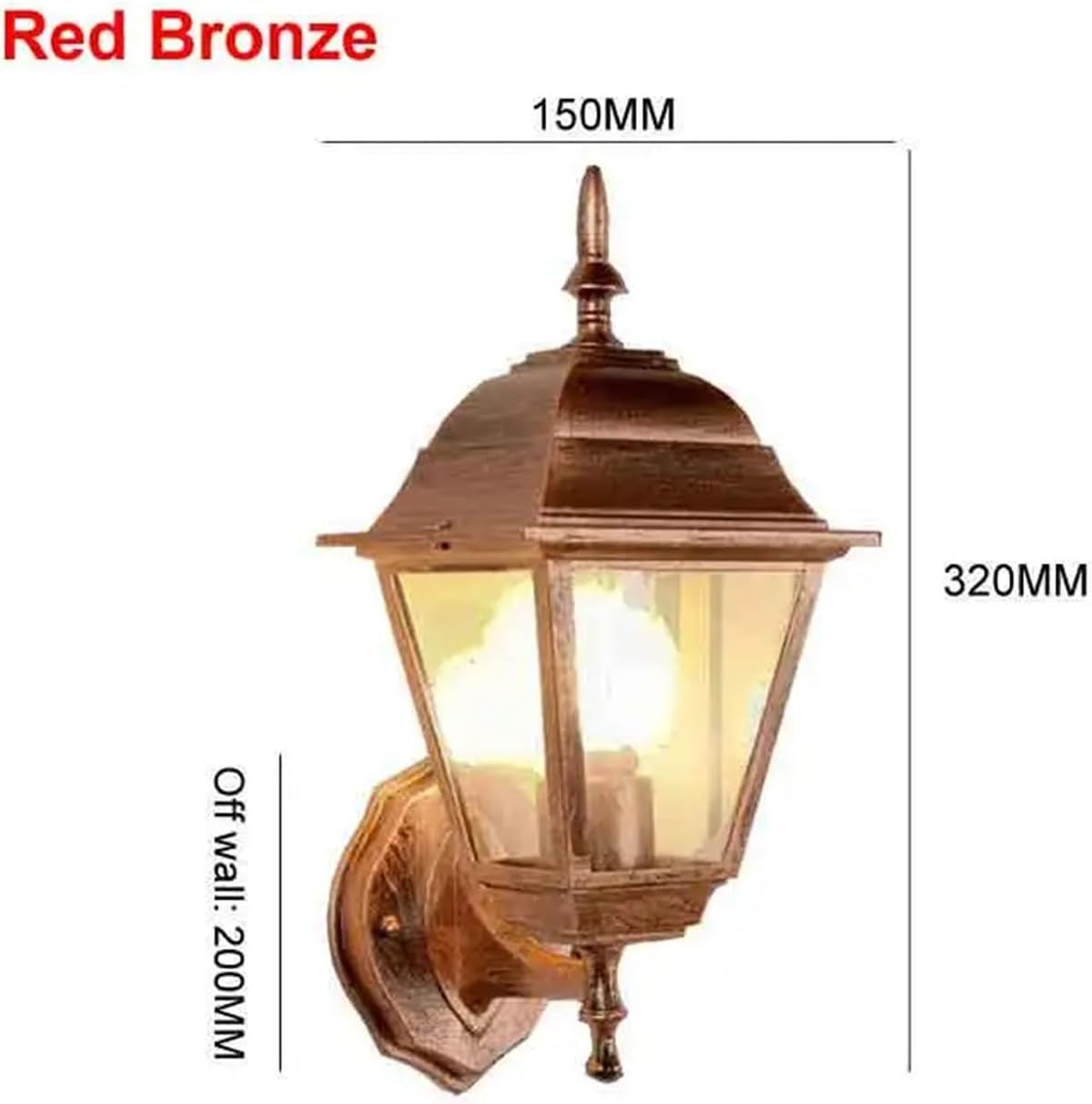 Outdoor Lights Fixtures Wall Mount Vintage Wall Lamp E27 Bulb Sconce LED Wall Lights Home Yard Garden Lighting Acrylic lampshade,Wall Lighting
