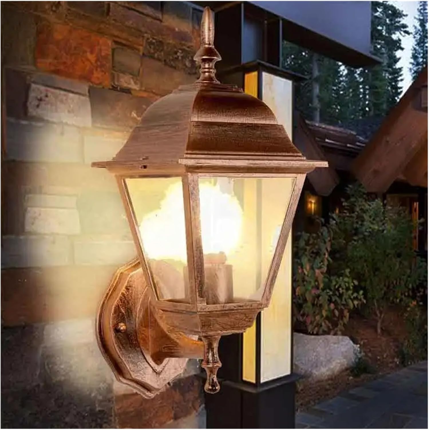 Outdoor Lights Fixtures Wall Mount Vintage Wall Lamp E27 Bulb Sconce LED Wall Lights Home Yard Garden Lighting Acrylic lampshade,Wall Lighting
