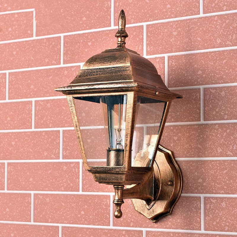 Outdoor Lights Fixtures Wall Mount Vintage Wall Lamp E27 Bulb Sconce LED Wall Lights Home Yard Garden Lighting Acrylic lampshade,Wall Lighting
