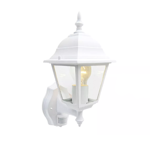 Outdoor Pir Wall Lantern Sensor Light Security 4 Sided Exterior Motion Security Black
