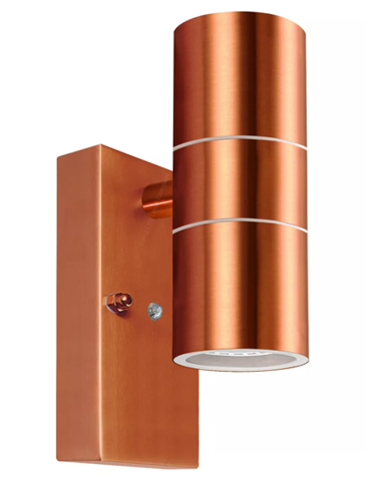 Waterproof outdoor wall light with dusk till dawn functionality for gardens

