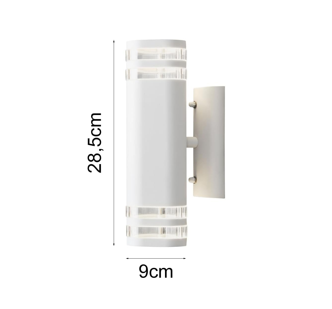 Outdoor Wall Lights Mains Powered/Modena Wall Light Double Up Down/2 x 35 W E27 Max Wall Lamp
