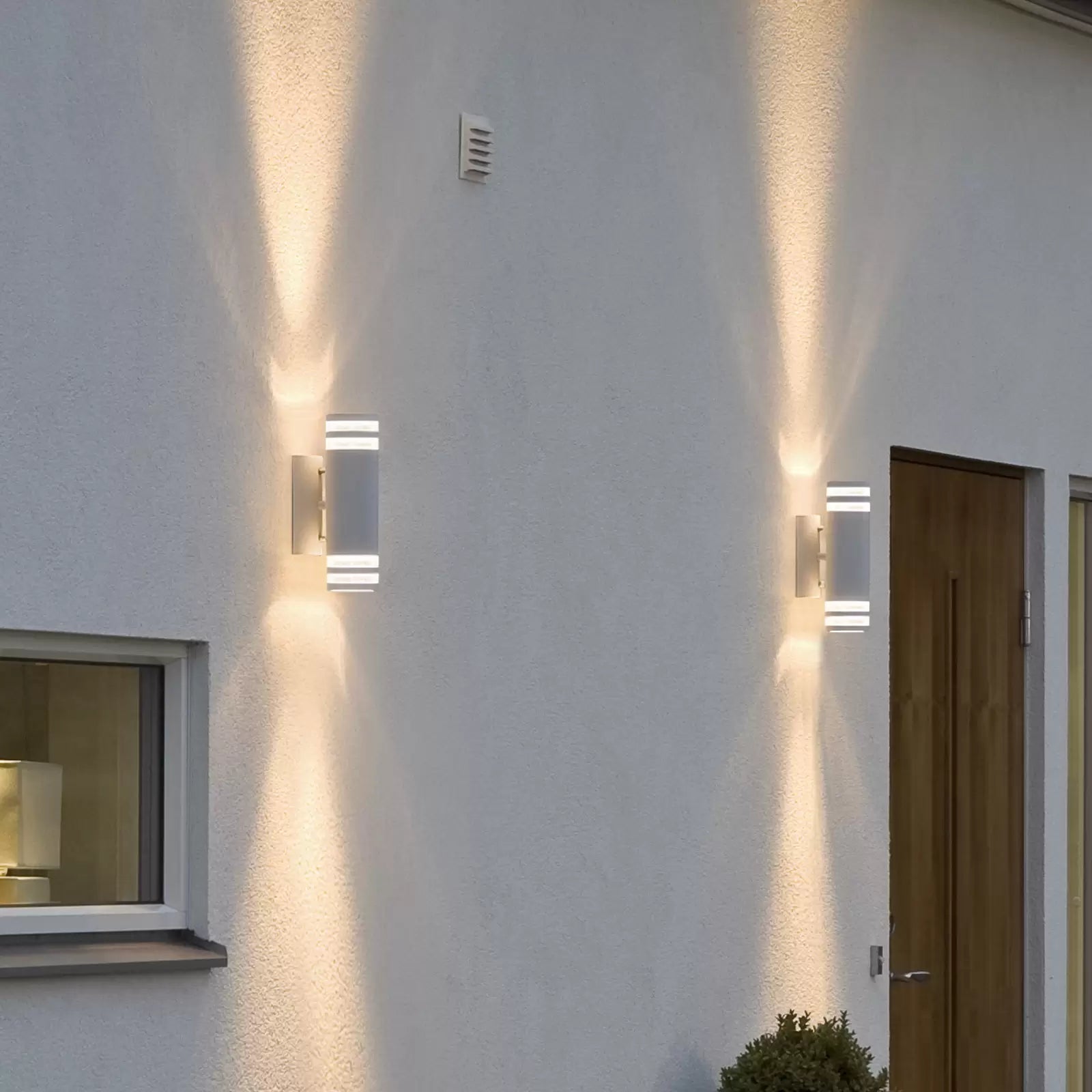 Outdoor Wall Lights Mains Powered/Modena Wall Light Double Up Down/2 x 35 W E27 Max Wall Lamp