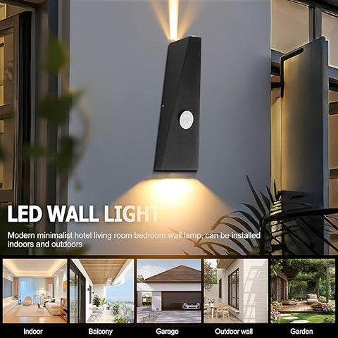 Slim square LED light design with durable finish

