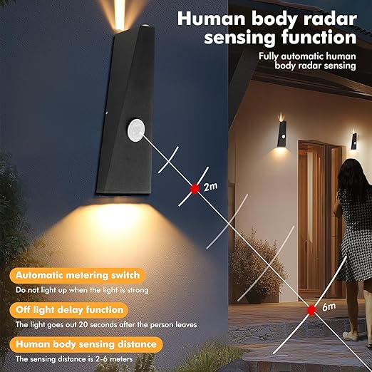 12W smart LED light illuminating stairwell at night

