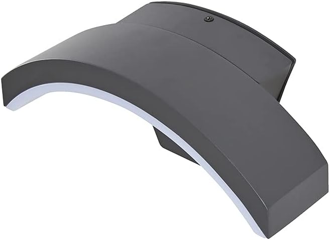 PIR Motion Sensor Integrated LED Outdoor Wall Light Security Lamp Black