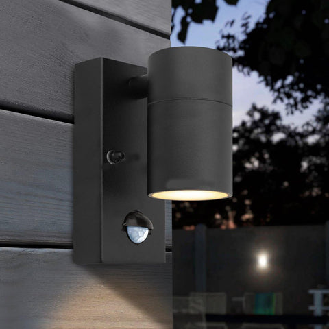 PIR Sensor Black Down only Outdoor Light
