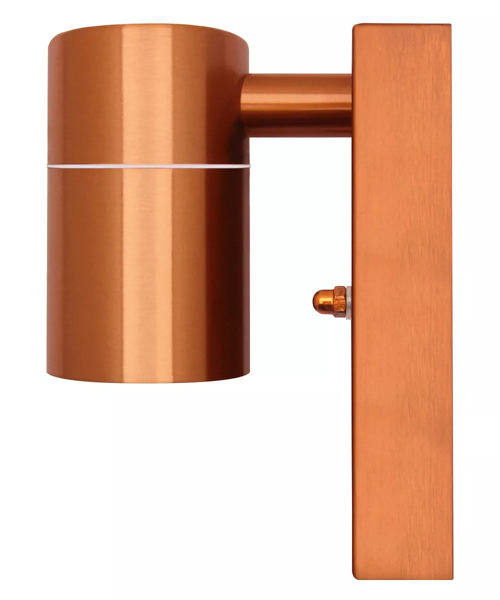 PIR Stainless Steel Single Outdoor Wall Light with Movement Sensor IP44