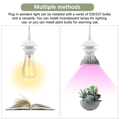 Pendant light with adjustable bulbs for different uses on a white background