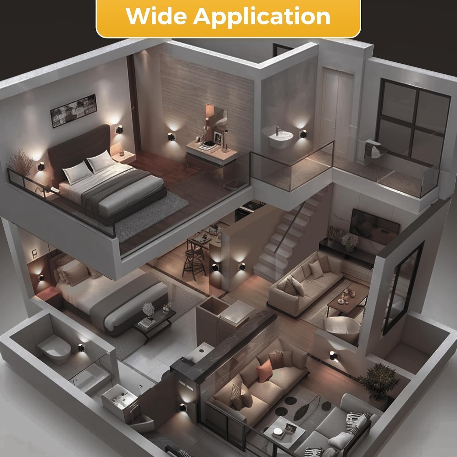 Plug-in LED for modern décor

