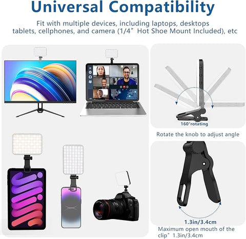 Portable LED light for video conferencing