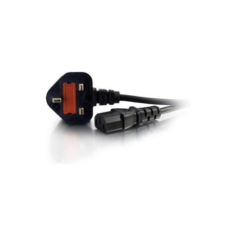 Power cord with plug on a white background