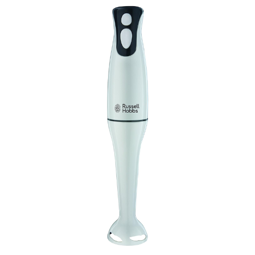 Food Collection Hand Blender - 200W | 2 Speed Settings, Stainless Steel Blades, Easy-Clean Detachable Leg - White [22241]