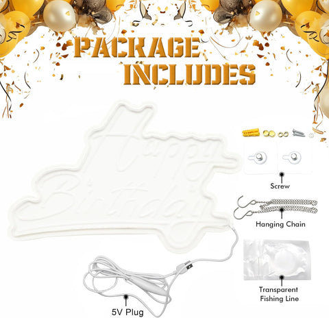 Product package with components labeled on a white background