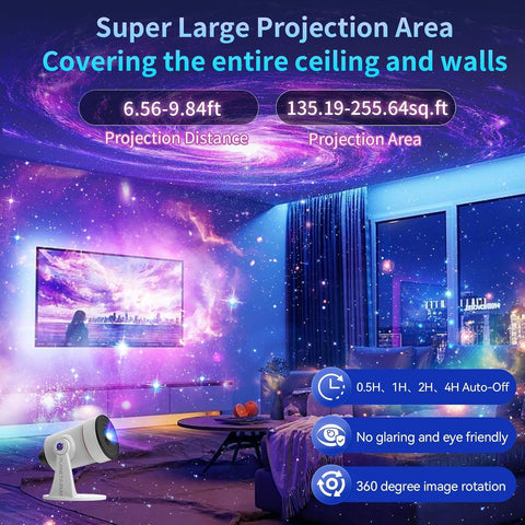 Quiet galaxy projector for sleep