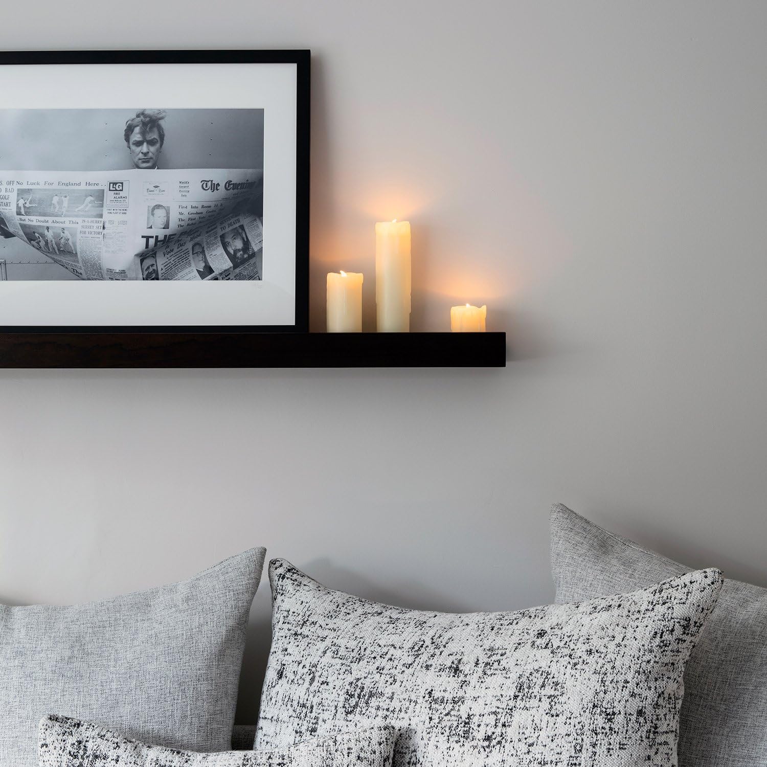 Real wax LED candles tall slim design