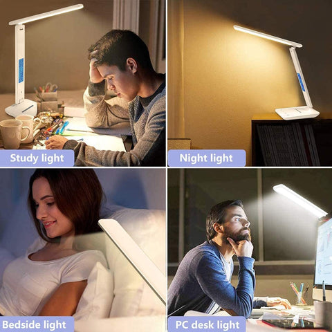 Recharge phone while working with desk lamp

