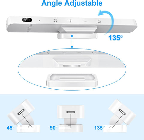 Rechargeable LED mirror light



