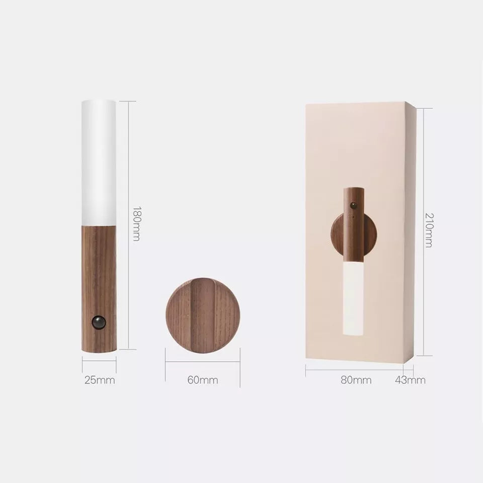 Rechargeable Motion Sensor Night Lights: 2200mAh Battery Operated Wall Sconces, Wireless Wall Lights Sconce, Magnetic Portable Hallway Light for Picture Stair Cabinet, 3000K
