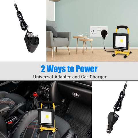 Rechargeable floodlight for garage


