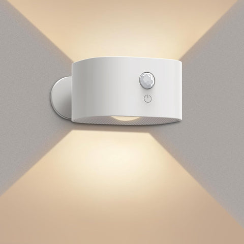 Rechargeable motion sensor wall light

