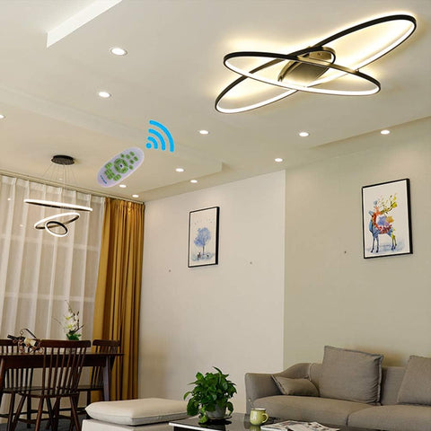 Remote-controlled modern ceiling light


