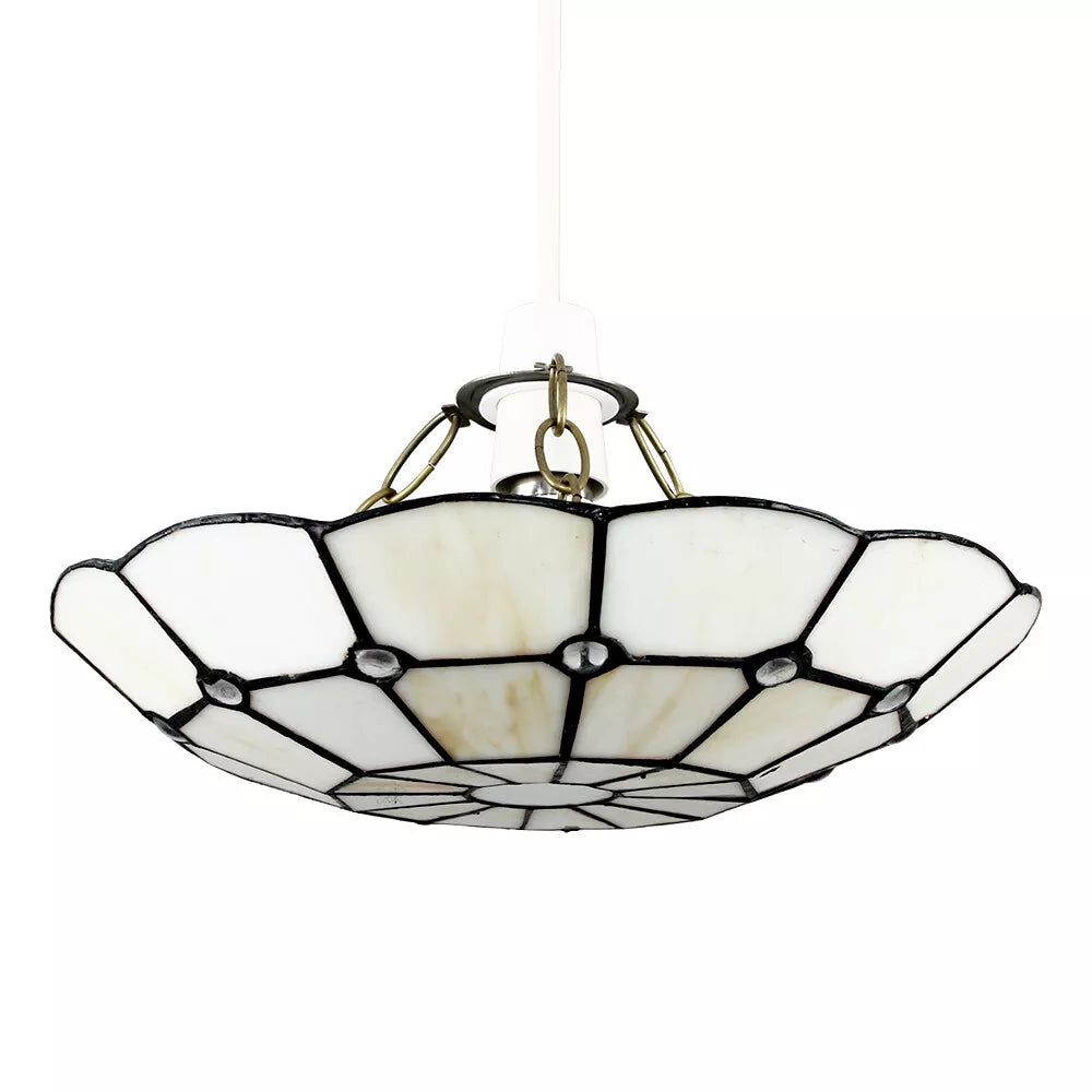 Decorative pendant shade with no light on

