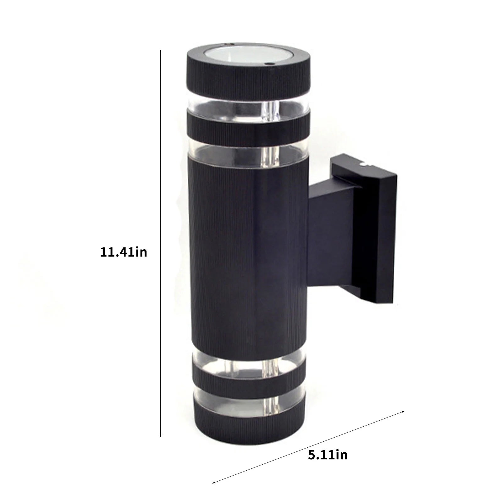 vRound Shape LED Up Down Wall Light, Waterproof Outdoor Garden Sconce, E27 Base