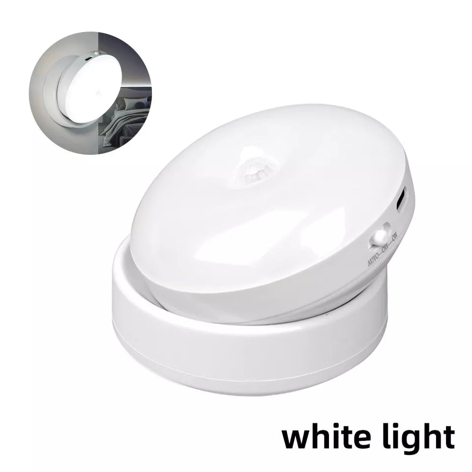 Sensor Led Lights, USB Rechargeable Night Light , Smart Motion Sensor Light with Removable Magnetic Base,Portable Mobile Light with Auto/On/Off Modes, for Cabinet Bedroom Hallway Stairs,Warm White
