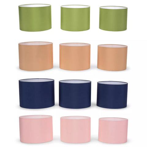 Modern fabric pendant light shade set UK
