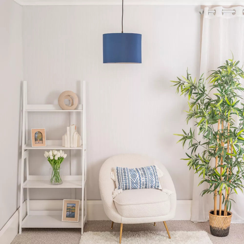 Neutral tone drum lampshades UK
