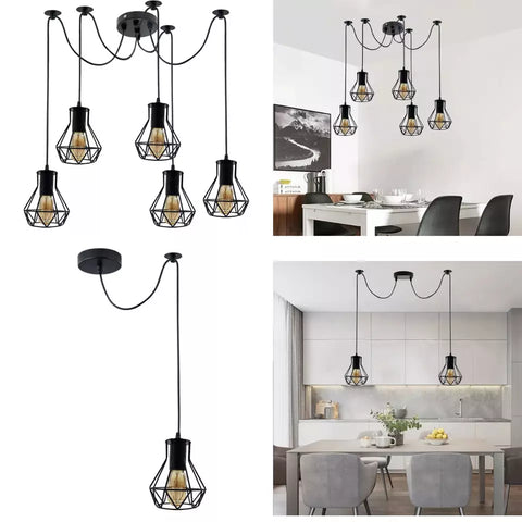 High-Design Adjustable Pendant for Kitchen Island

