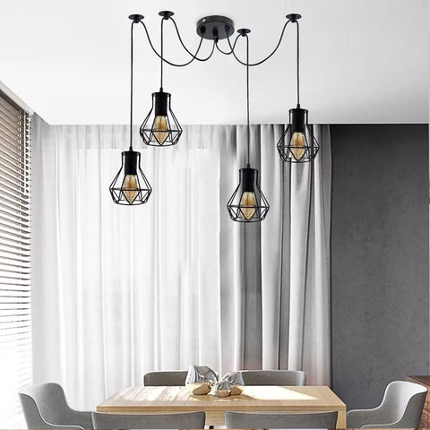 Swiveling Ceiling Light with 5 Adjustable Heads


